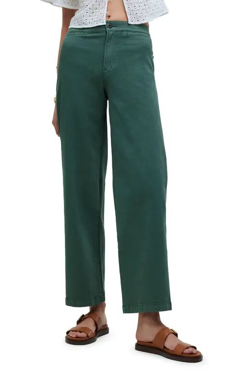 Madewell Emmett Wide Leg Crop Pants in Shaded Grove at Nordstrom, Size 29 | Nordstrom