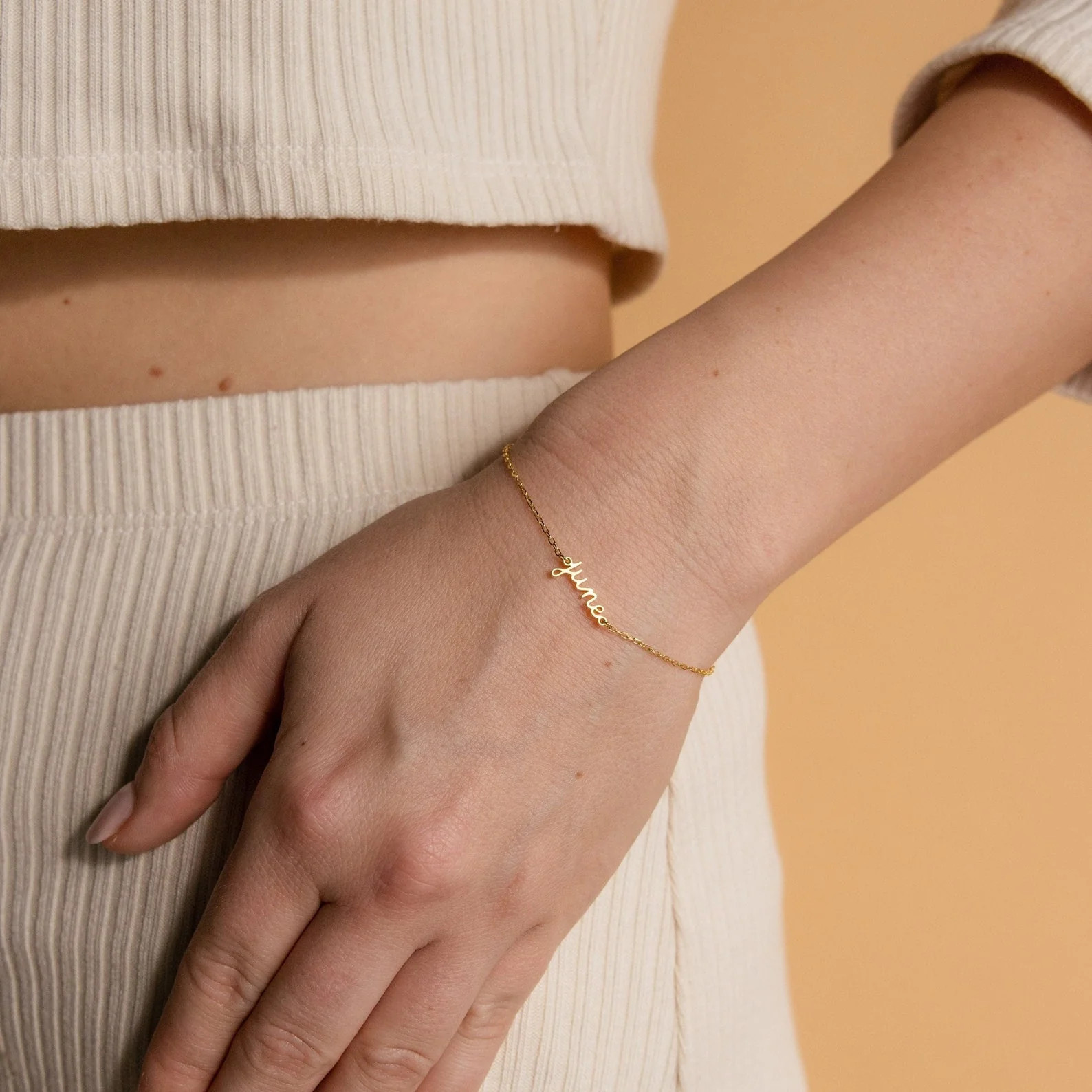 Dainty Tiny Name Bracelet | Caitlyn Minimalist