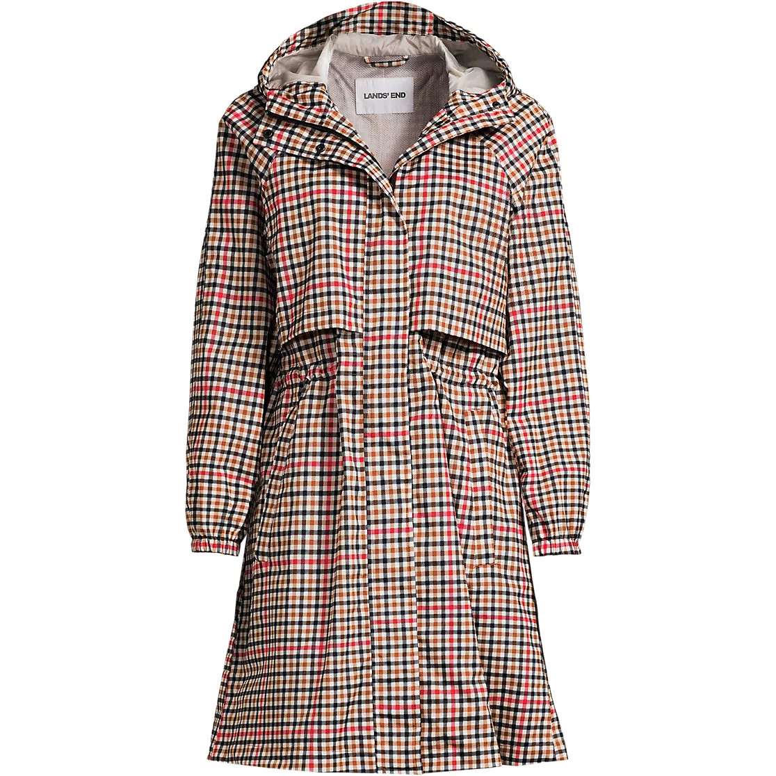 Women's Print Squall Packable Long Raincoat | Lands' End (US)