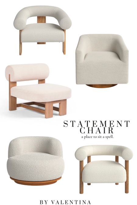Statement Chair, Cream chair, white chair, armchair, home inspiration, upholstery

#LTKhome #LTKSeasonal #LTKstyletip
