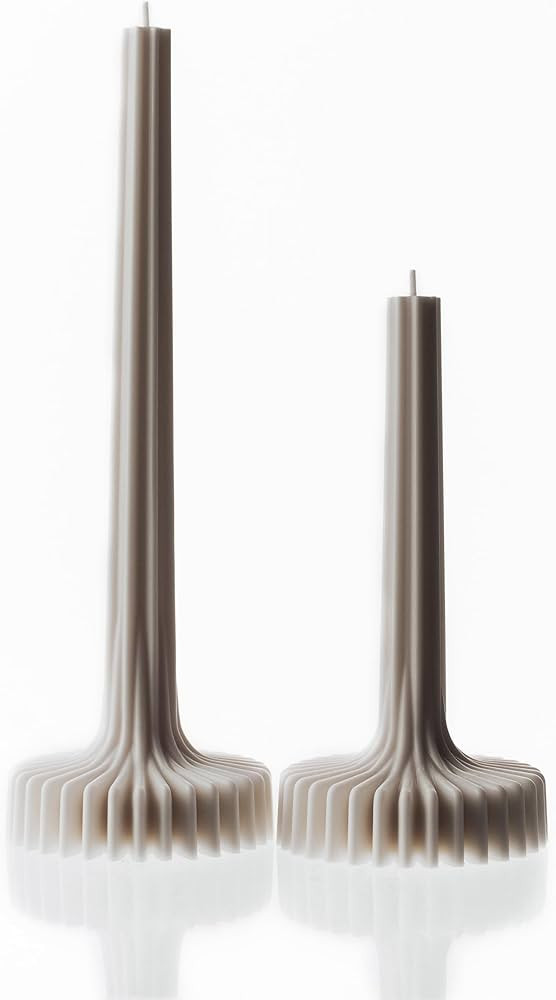 LAWA Set of 2 Vase Candle - Beautiful Handmade Pillar Unscented Soy Wax Candle Elegant Aesthetic ... | Amazon (US)