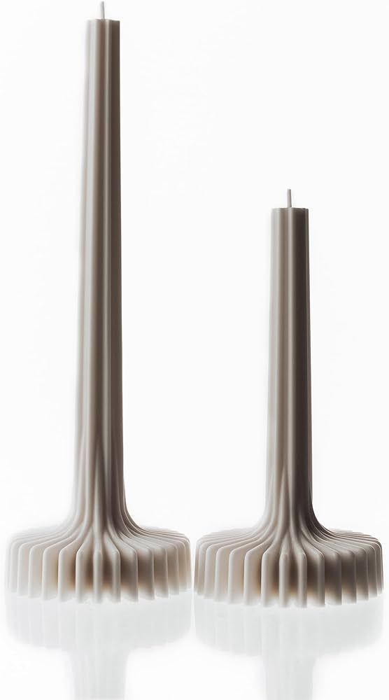 LAWA Set of 2 Vase Candle - Beautiful Handmade Pillar Unscented Soy Wax Candle Elegant Aesthetic ... | Amazon (US)