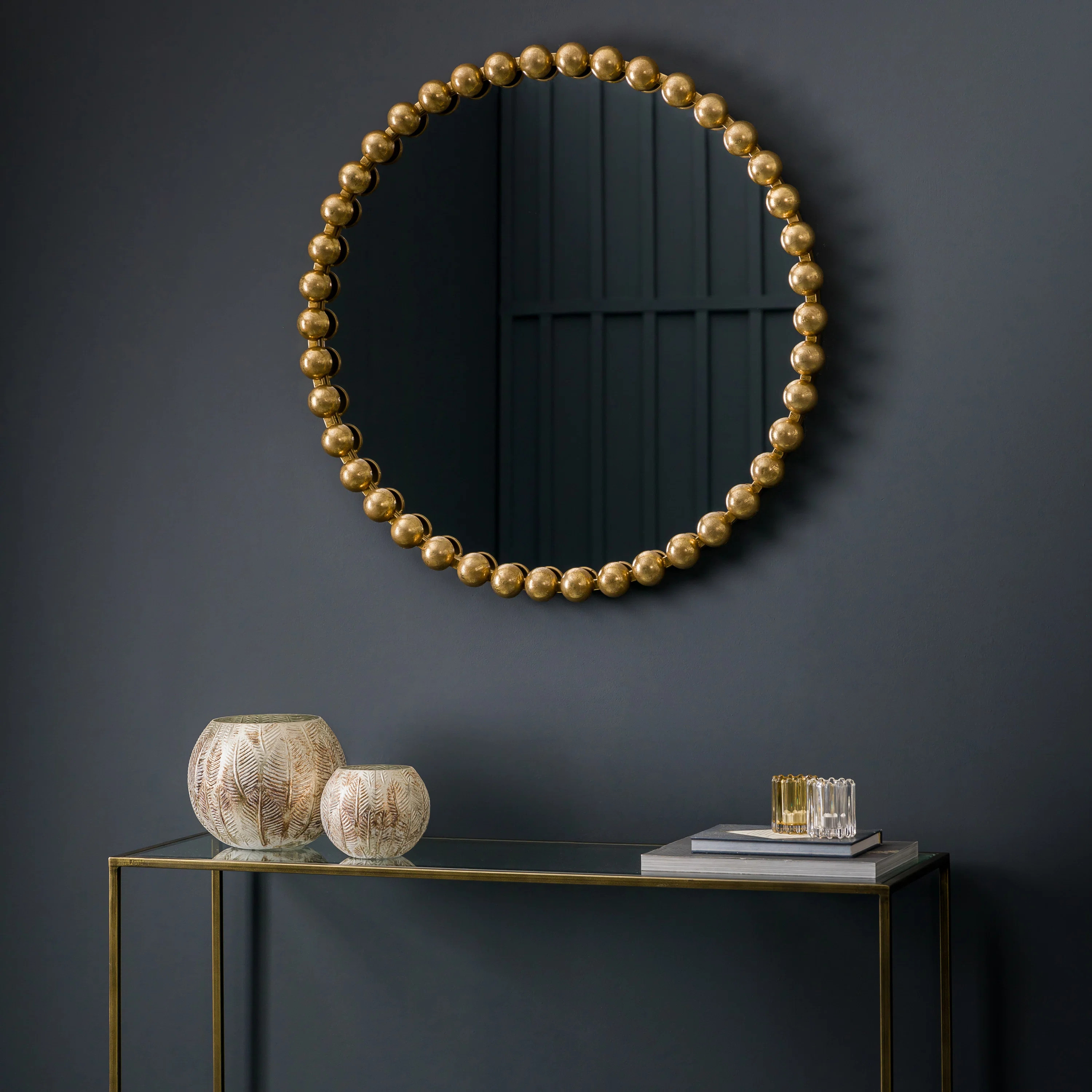 Callanan Round Metal Framed Wall Mounted Accent Mirror | Wayfair UK