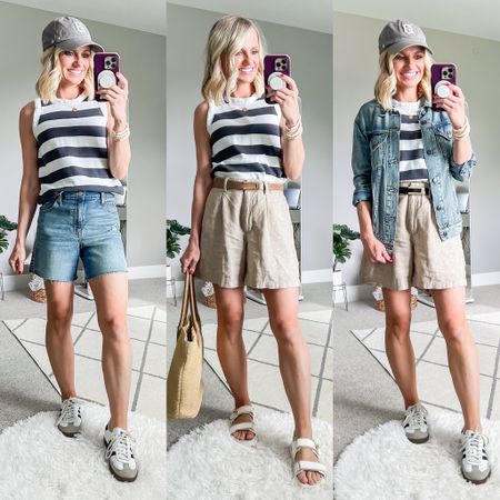 Summer mom capsule wardrobe outfits. For more information about these outfits check out the post at thriftywifehappylife.com


#LTKOver40 #LTKSeasonal #LTKStyleTip
