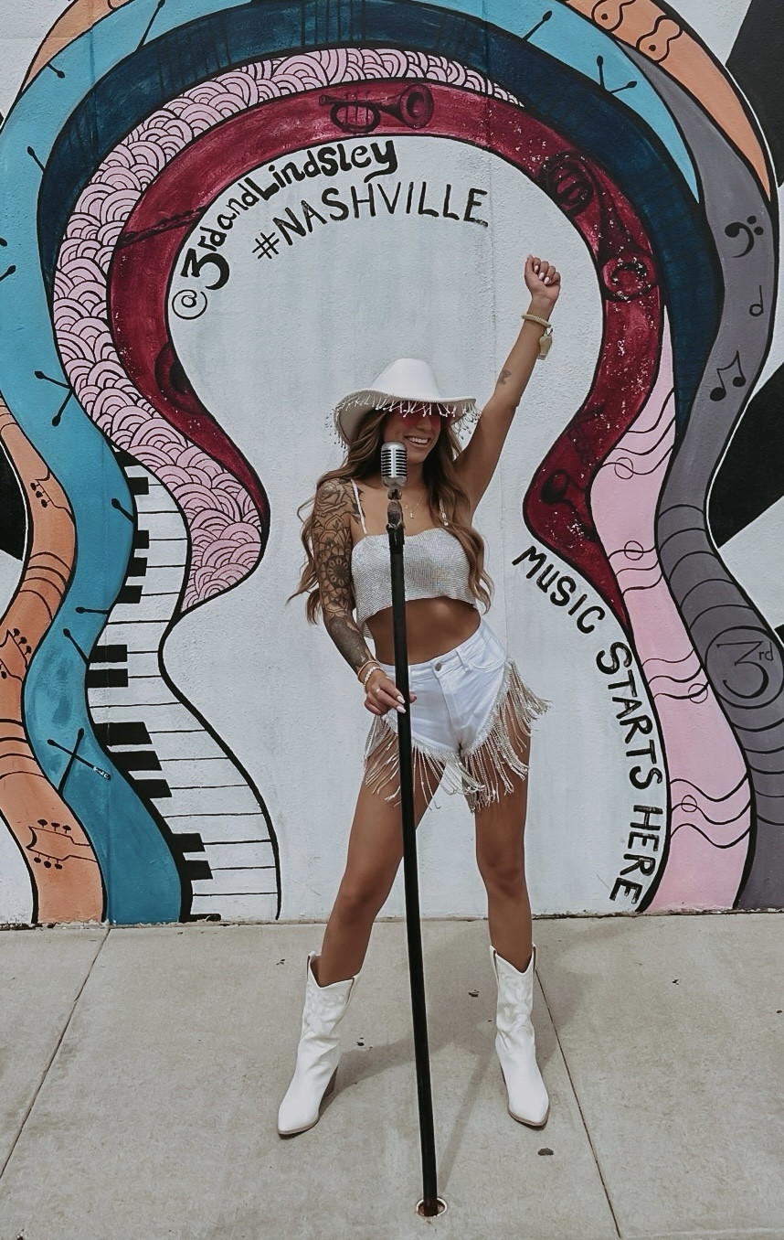 One of my Nashville bachelorette looks! These shorts are back in stock. Note * idk why the image isn’t coming through correctly on the link but if you click on it will take you to the exact white shorts, “ganna love me waterfall shorts” * I also linked the shorts in black, similar top & boots! 

#LTKwedding #LTKtravel #LTKfindsunder100