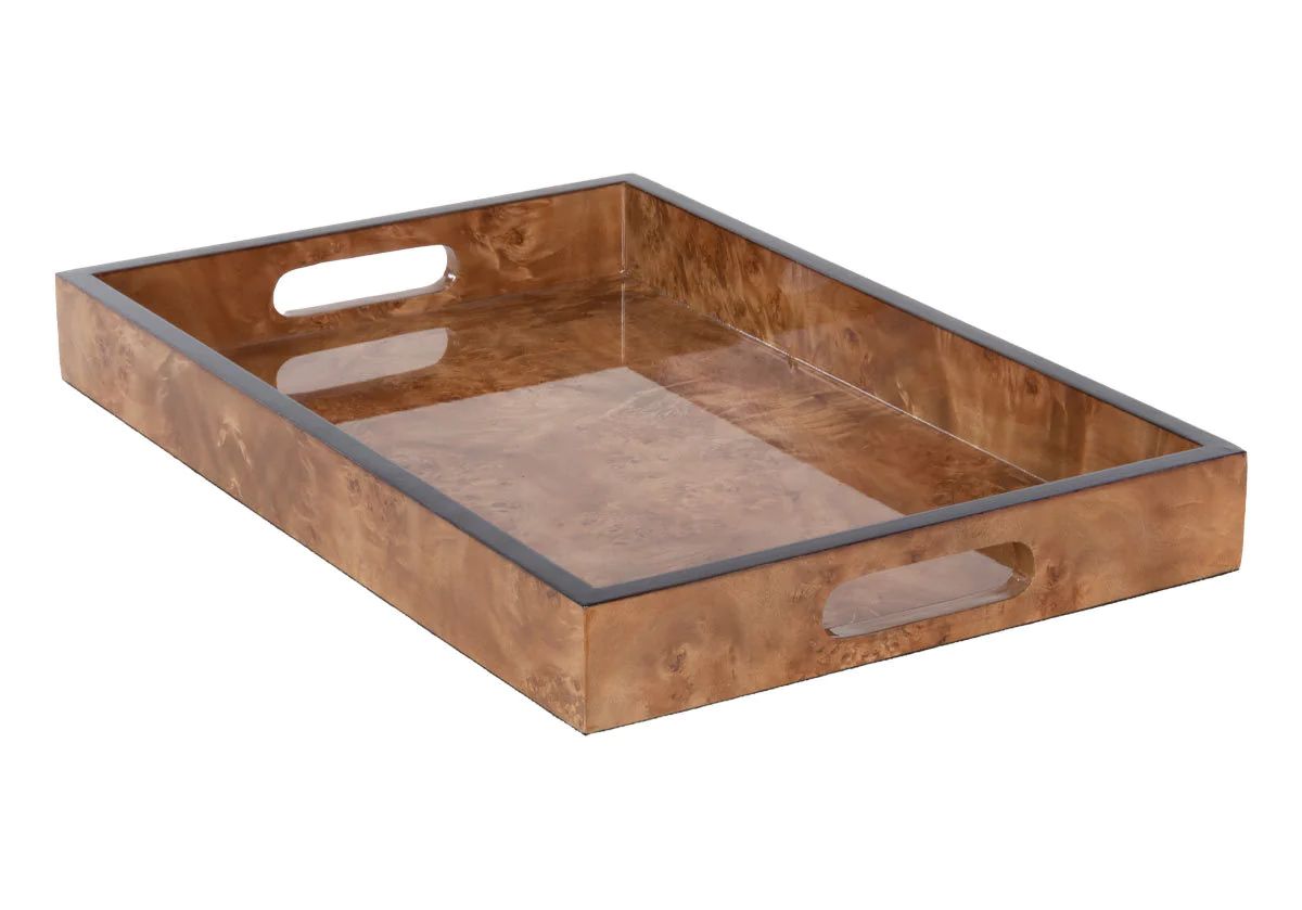 BURLED WOOD TRAY | Alice Lane Home Collection