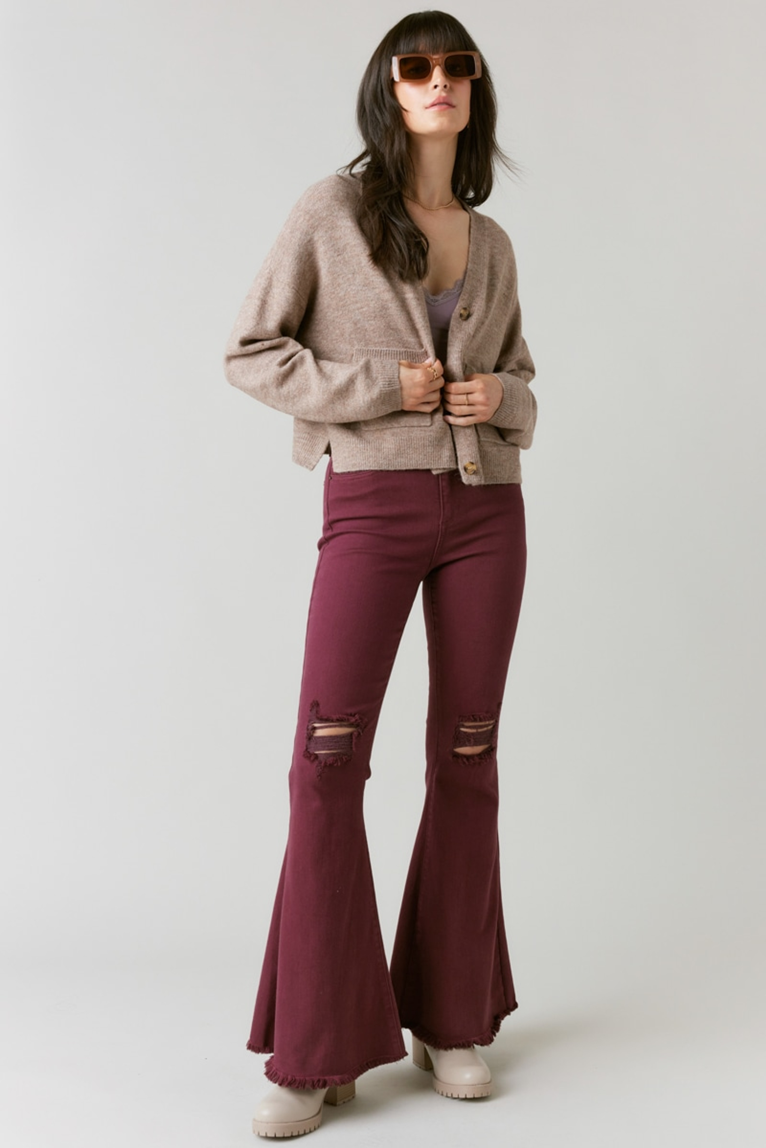 Bettie Front Pocket Cardigan | Francesca's