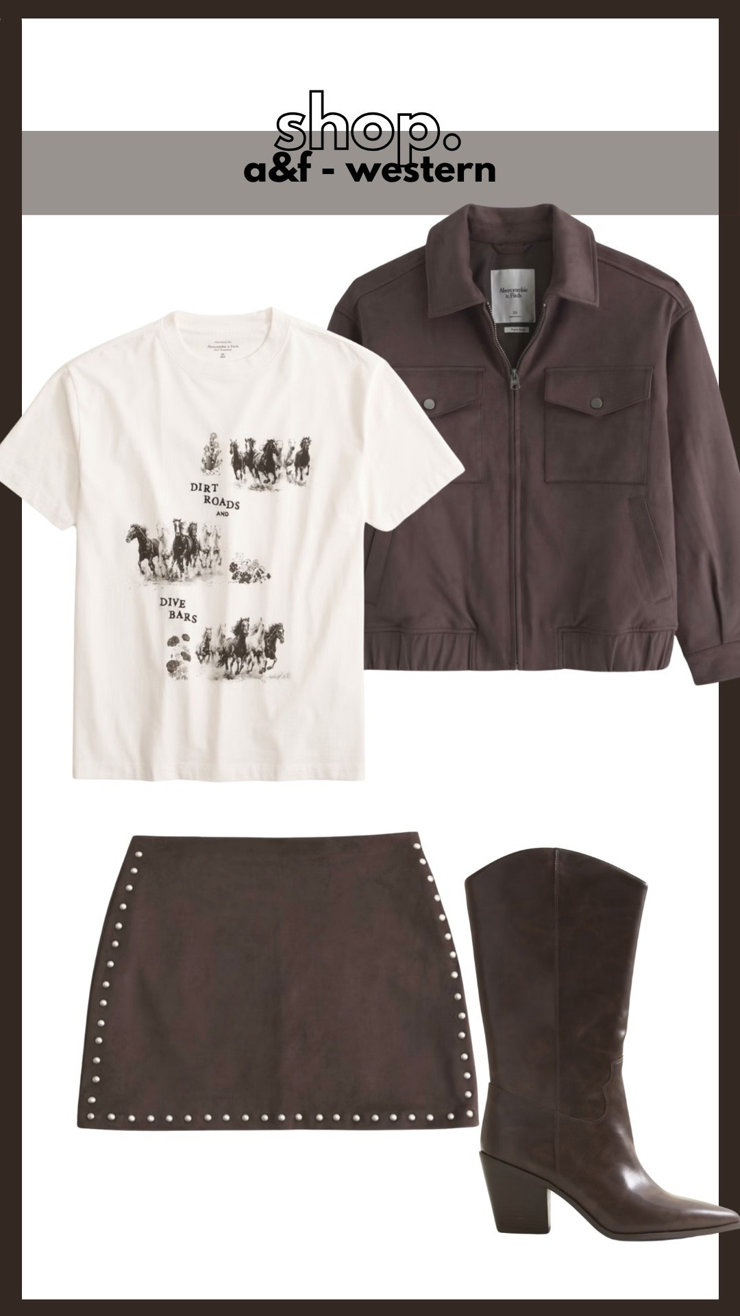Abercrombie, western outfit, boots, mini skirt, fall outfit, fall trends 

#LTKFindsUnder100 #LTKStyleTip #LTKFallSale