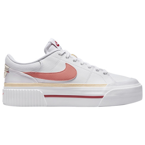 Nike Womens Nike Court Legacy Lift - Womens Training Shoes White/Red Stardust/Guava Ice Size 8.5 | Champs Sports