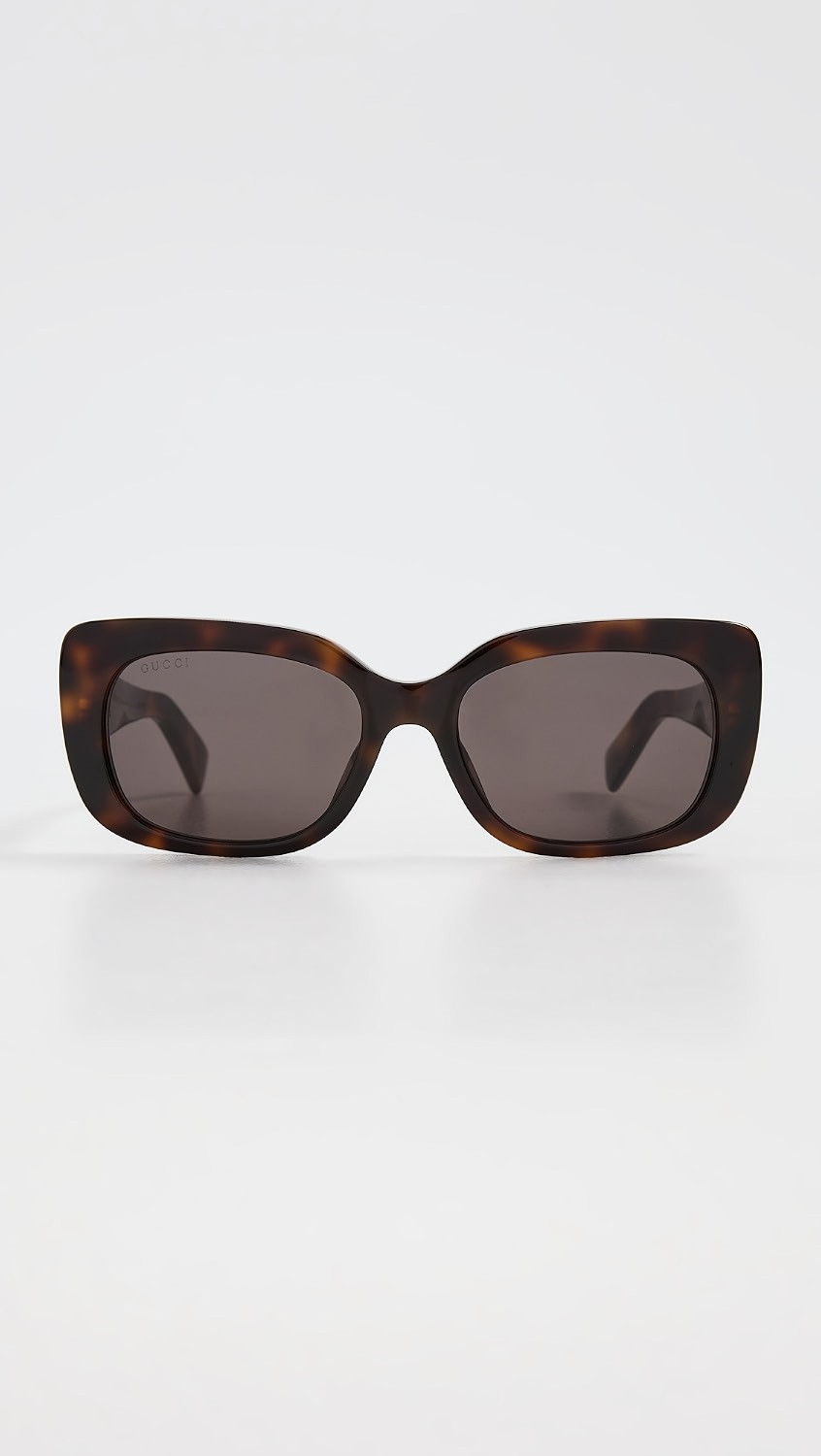 Gucci GG1979SK Sunglasses Havana-Havana-Grey One Size | Shopbop