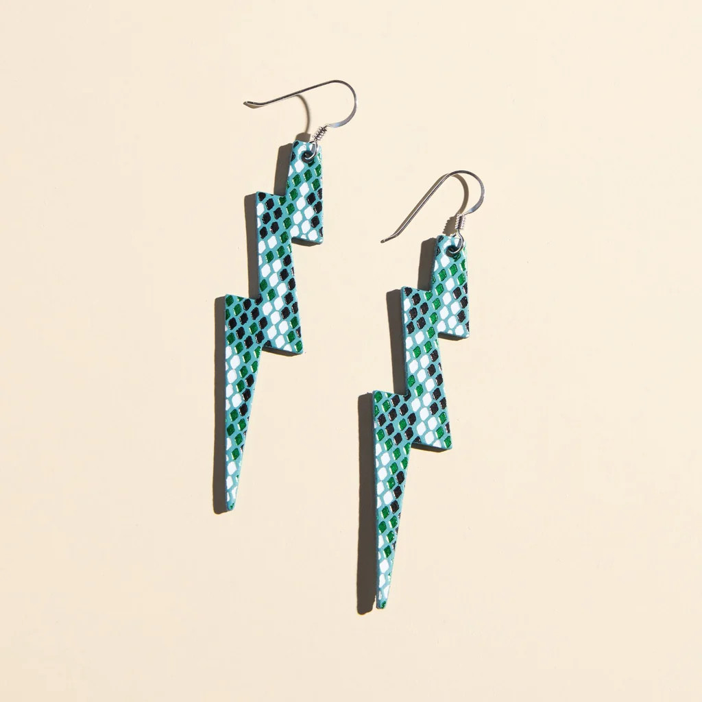 Philly Lightning Bolts | Nickel and Suede