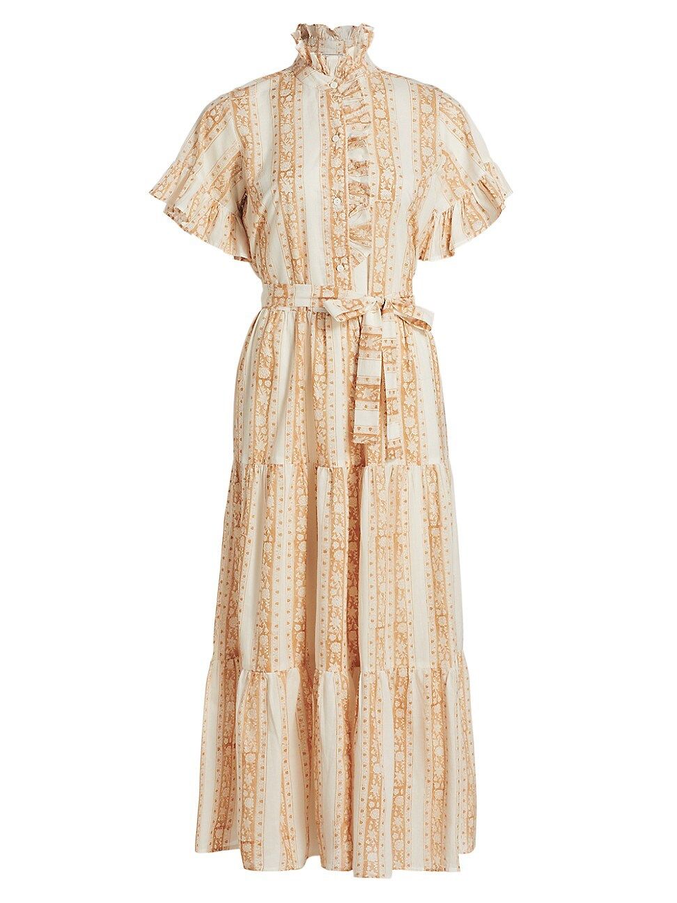 Women's Victoria Tiered Cotton Dress - Mumbai Stripe - Size XXS - Mumbai Stripe - Size XXS | Saks Fifth Avenue