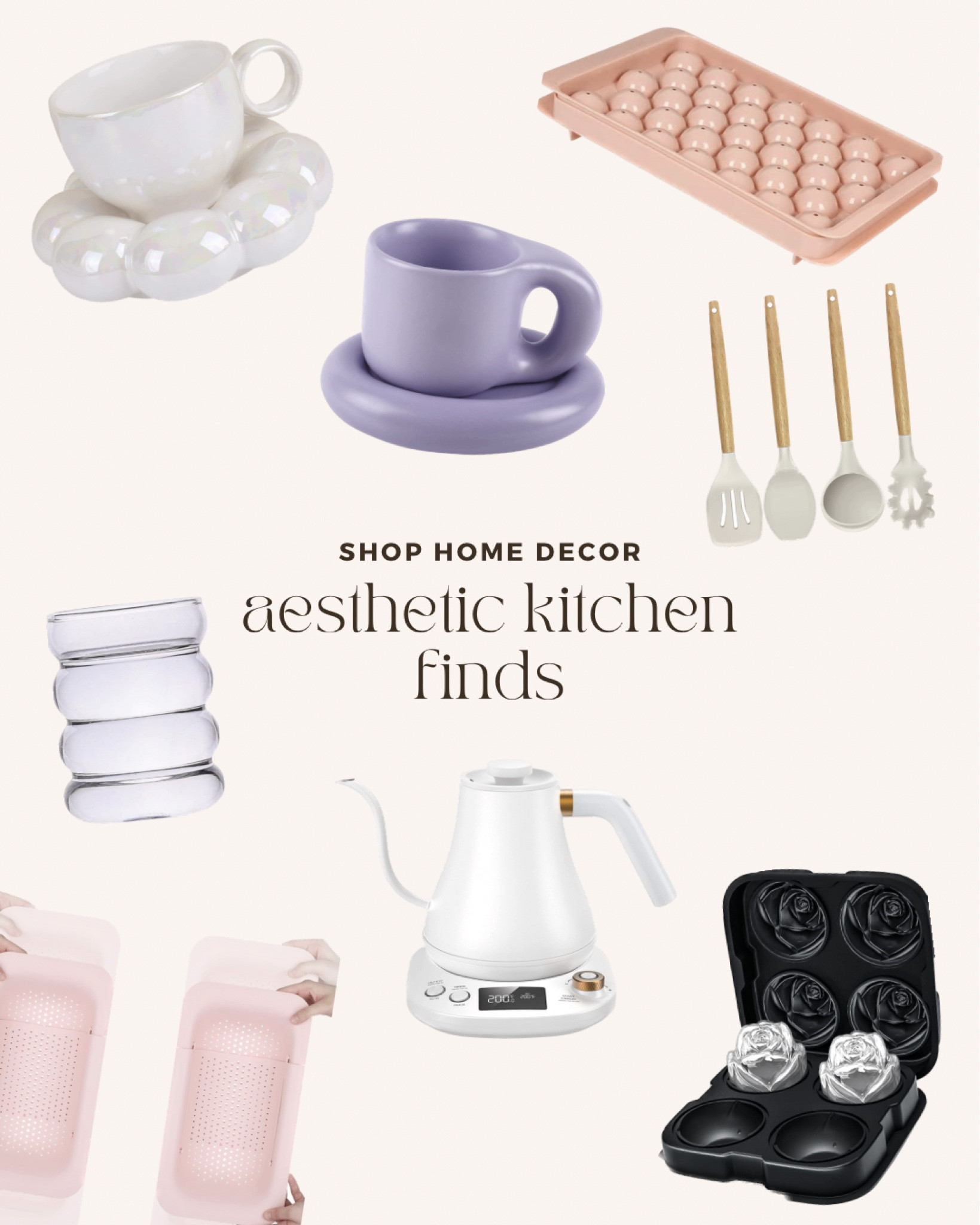 aesthetic amazon kitchen decor, mugs and glassware, home decor inspo

#LTKunder100 #LTKhome #LTKunder50