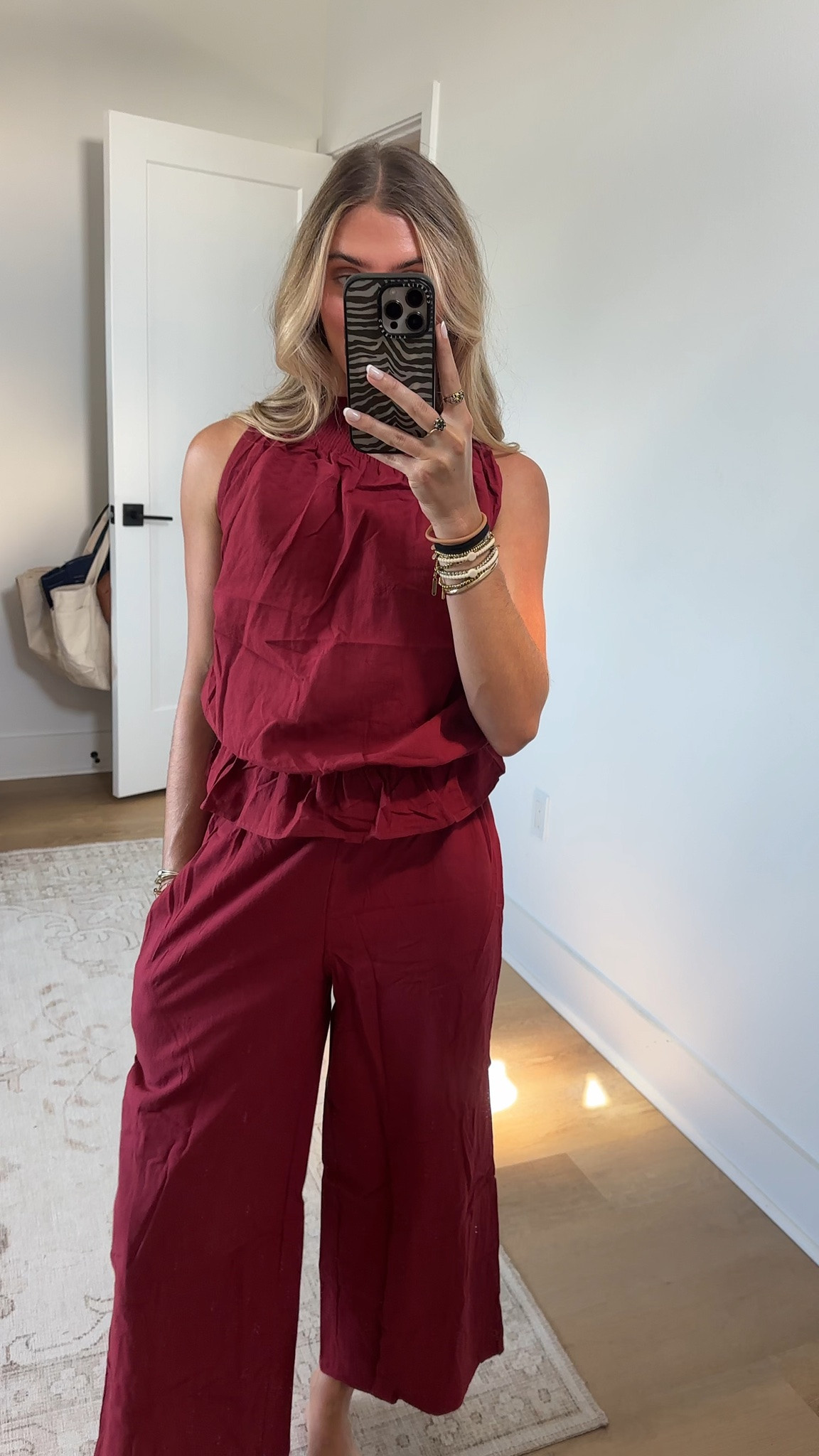 Amazon size small Womens 2 Pieces Sets Ruffle Tank Top Wide Leg Pant
Sleeveless Ruffled Tops,Casual Pants with Pockets,Travel Sets,Vacation,Daily Wear,Loungewear 2-Piece Set

#LTKootd #LTKSeasonal #LTKSaleAlert