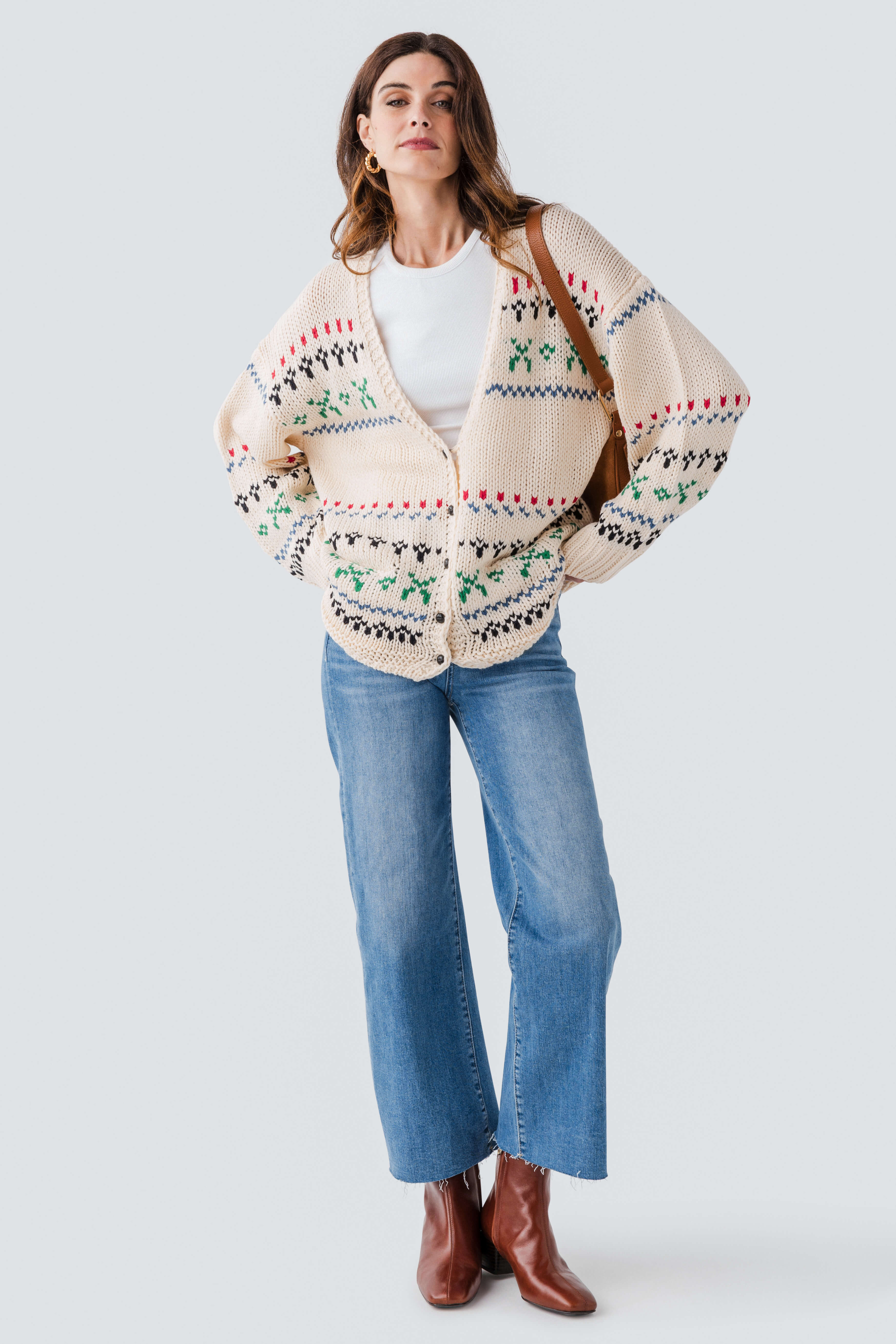 By Together Fair Isle Cardigan Sweater | Social Threads