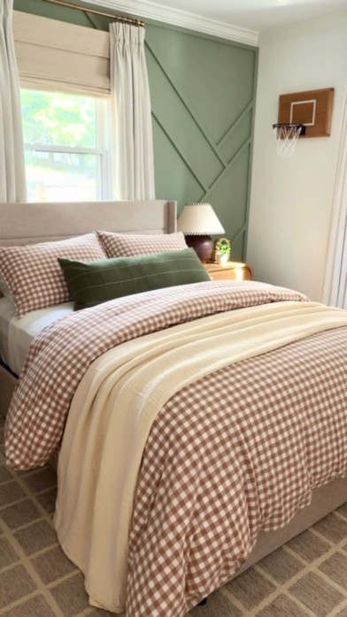 A simple bedding refresh can completely change the feeling of a bedroom 🤎✨

This gingham set adds the sweetest touch with its soft pattern, cozy texture, and warm neutral tones — making the space feel calm, layered, and effortlessly inviting 🌿

I love how it brings in a little personality while still keeping that timeless, relaxed look that makes a room feel like home.

Sometimes the smallest swaps create the biggest transformation ✨

#LTKHome #LTKvlog #LTKmomlife