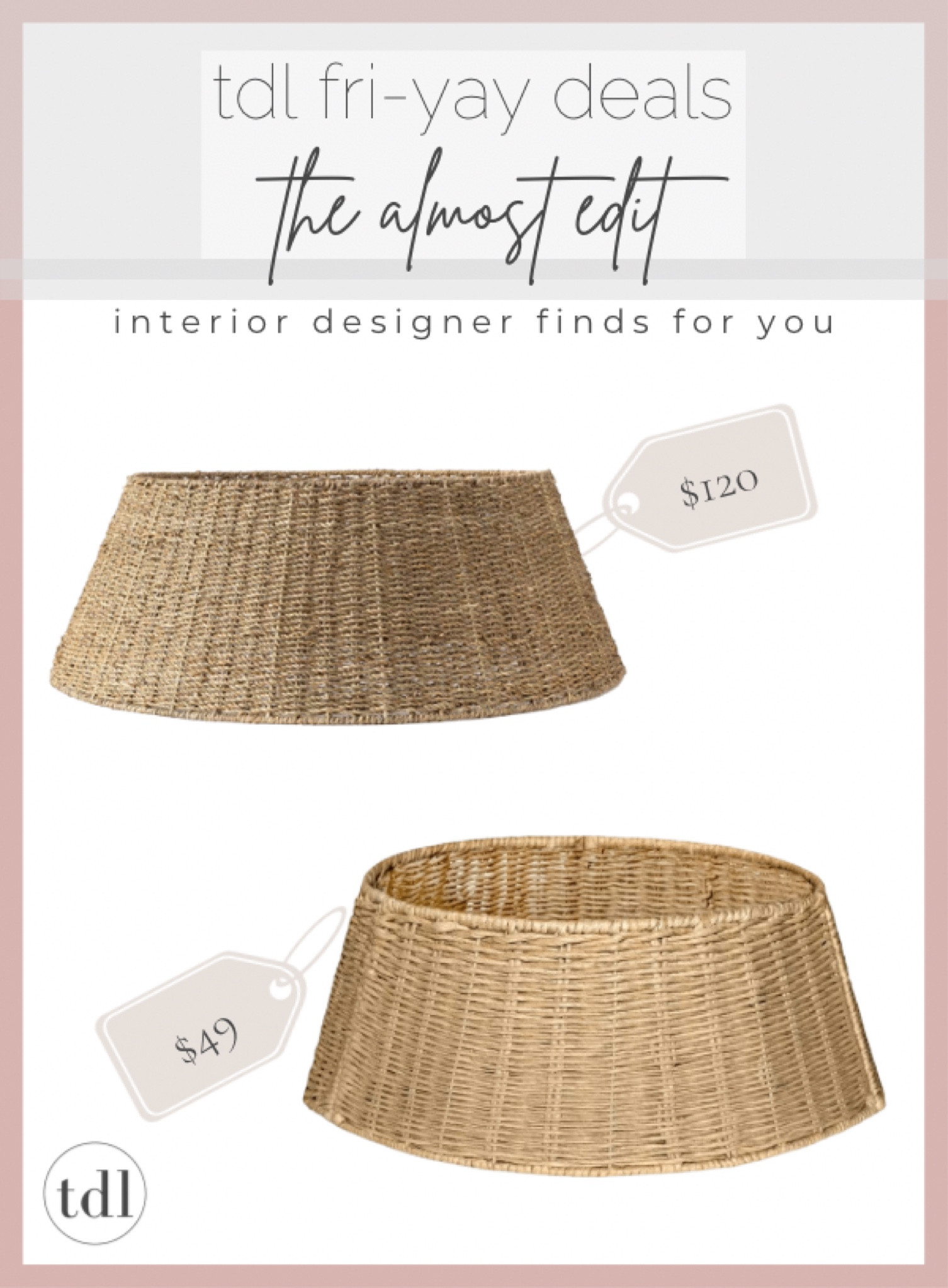 THE ALMOST EDIT: HOLIDAY EDITION

Budget Friendly swaps for your favorite home pieces || Home Decor Inspiration || Atlee + Co Designs || follow us on IG @atleecodesigns ||Virtual Design || Online Interior Design || Home E-Design || Interior Designer || Explore our e-Design services --> https://atleeandcompany.com || https://www.liketoknow.it/thedesignlog #liketkit @liketoknow.it @liketoknow.it.home // Screenshot this pic to get shoppable product details with the LIKEtoKNOW.it shopping app  #thedesignlog #interiordesign #createhome #edesign #CHRISTMASDECOR #HOLIDAYSTYLING

Follow my shop @thedesignlog on the @shop.LTK app to shop this post and get my exclusive app-only content!

#liketkit #LTKSeasonal #LTKhome #LTKHoliday
@shop.ltk
https://liketk.it/3TAXA

#LTKSeasonal #LTKHoliday #LTKhome