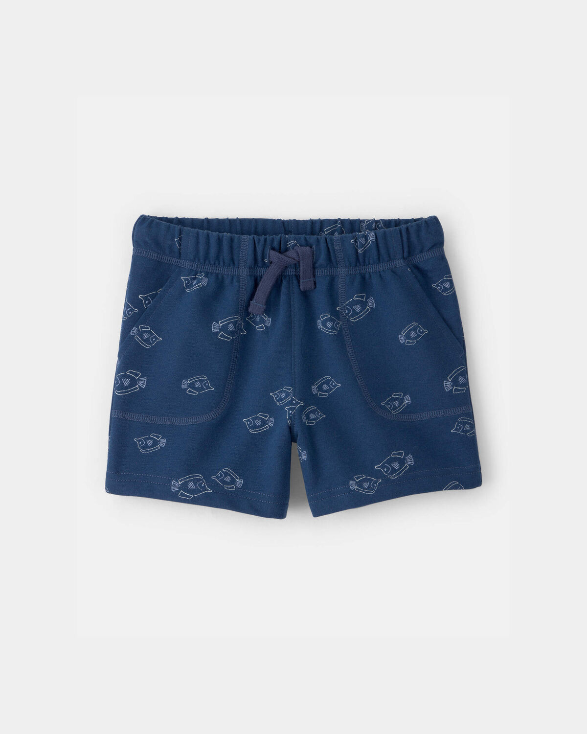 Toddler Boy Fish French Terry Shorts - Blue | Carter's Inc