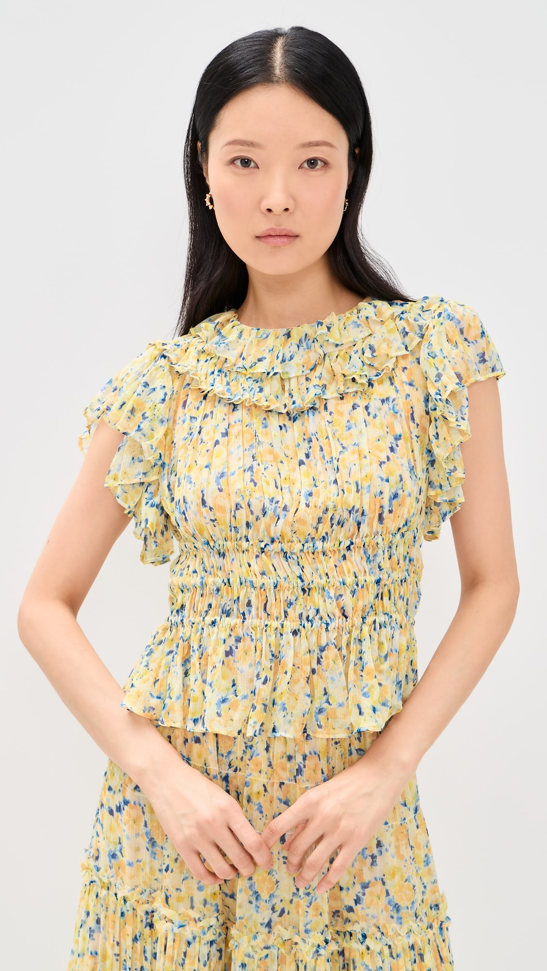 Athene Short Sleeve Silk Top | Shopbop