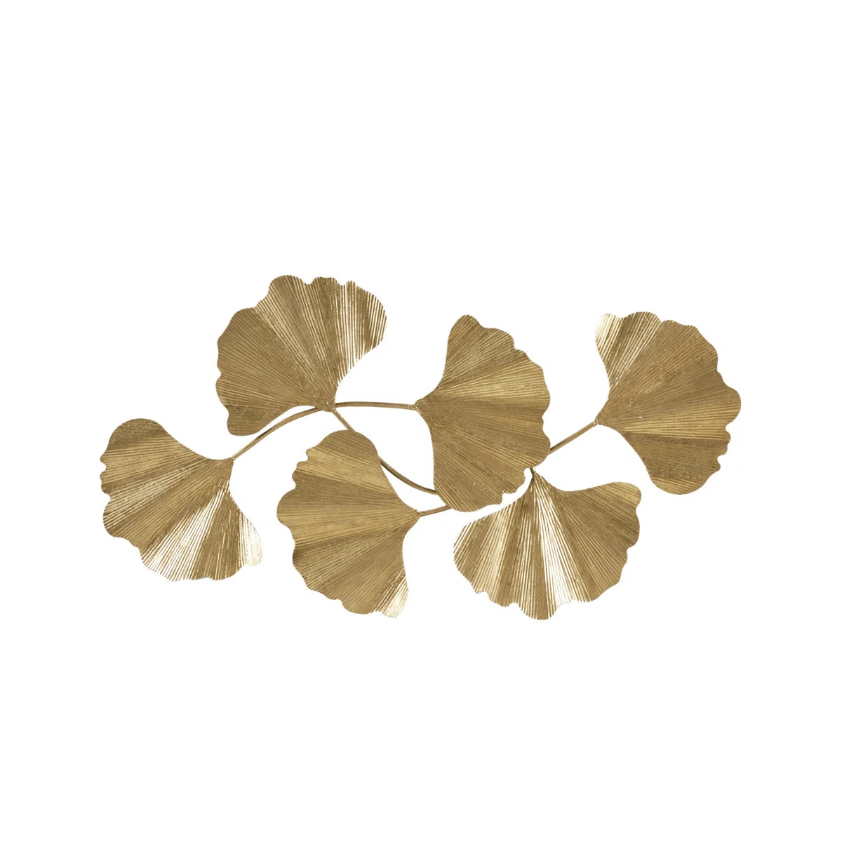 Faye Gold Foil Metal Ginkgo Leaf Wall Décor | Wayfair North America