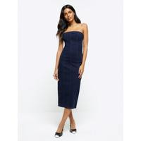River Island Bandeau Denim Dress | Very (UK)