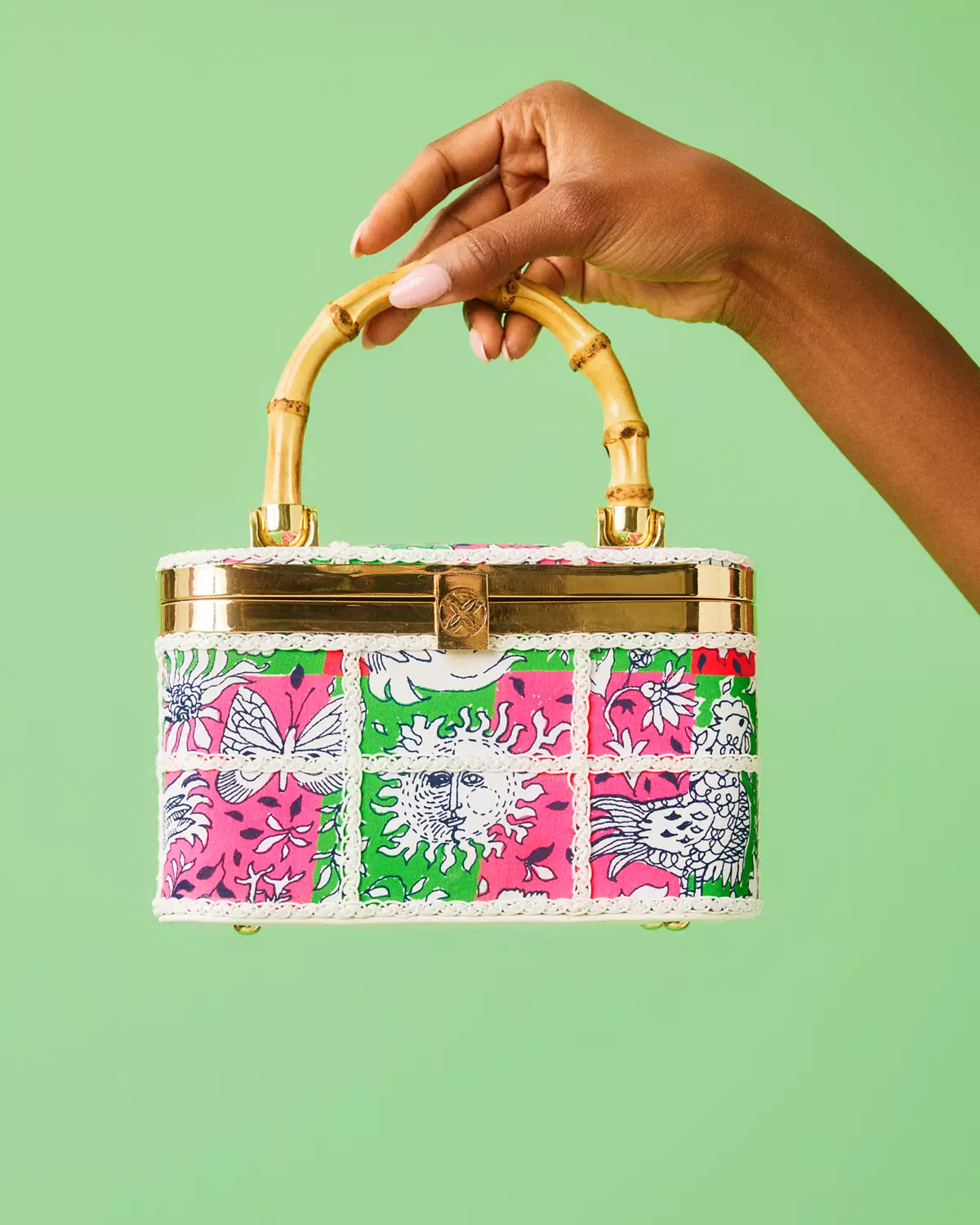 Millie Bamboo Top Handle Bag | Lilly Pulitzer