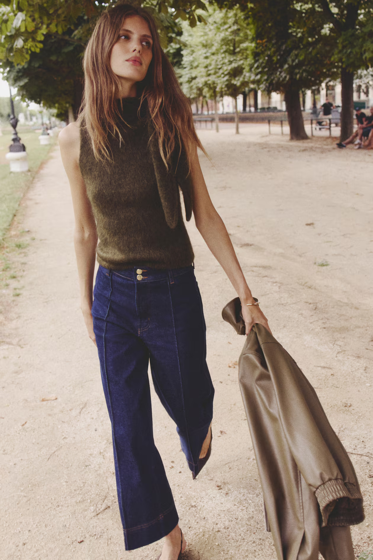 Mohair-blend scarf-collar top | H&M (UK, MY, IN, SG, PH, TW, HK)