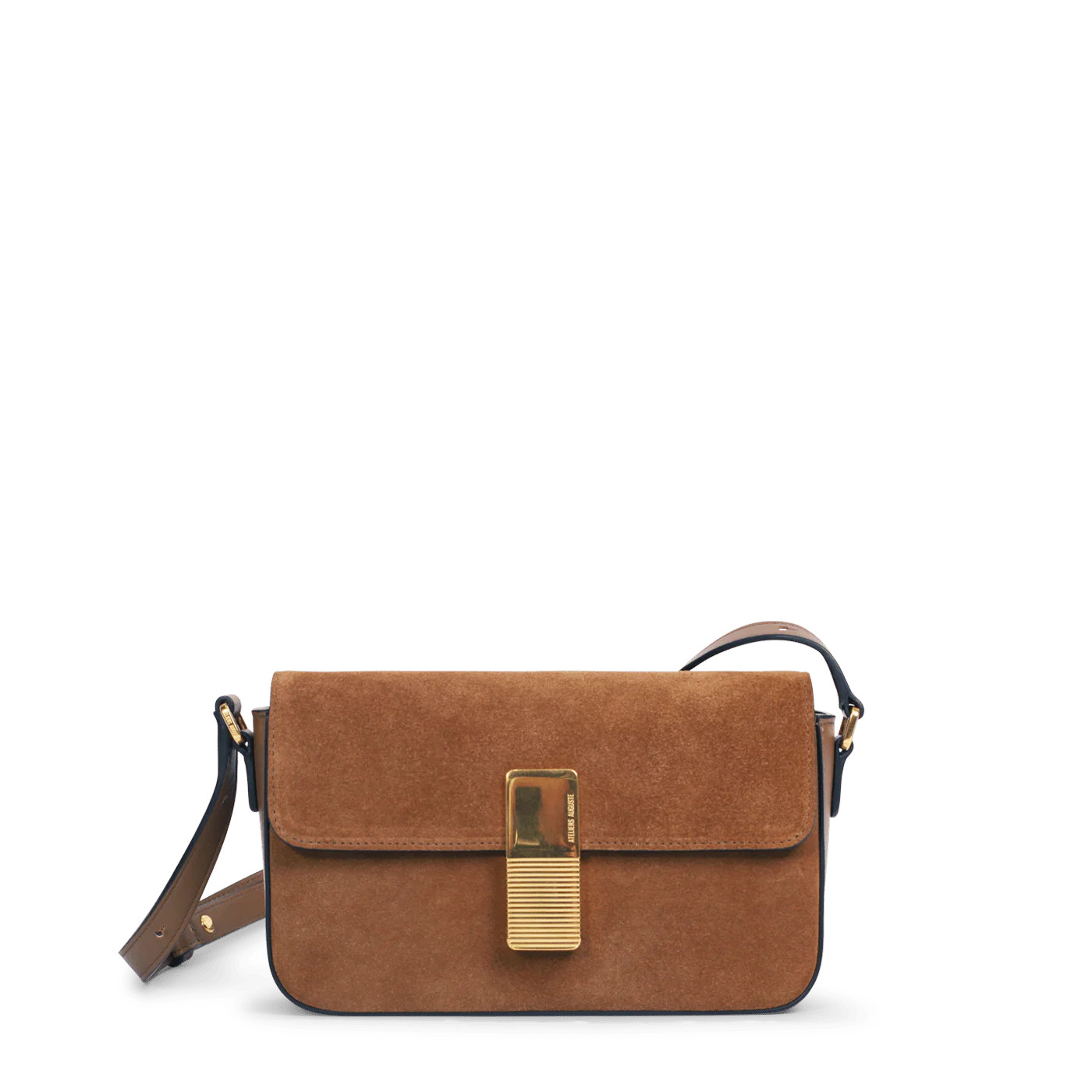 Monceau Baguette Gold Edition - Pelle Scamosciata Camel - Ateliers Auguste | ATELIERS AUGUSTE
