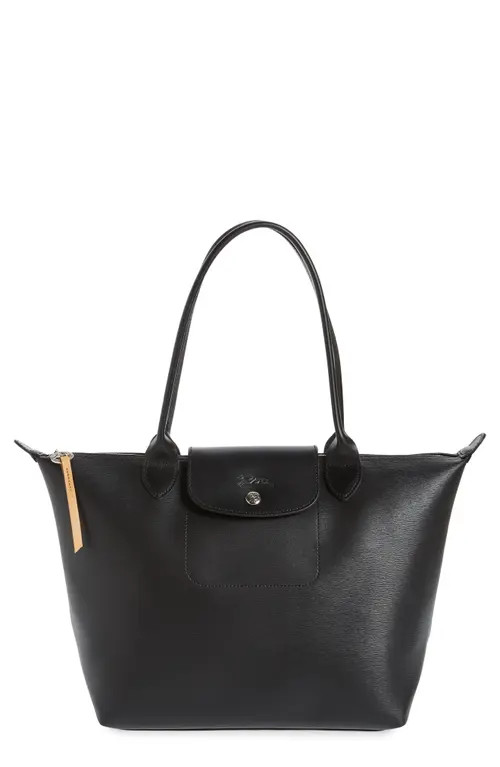 Longchamp Medium Le Pliage Shoulder Tote in Black at Nordstrom | Nordstrom