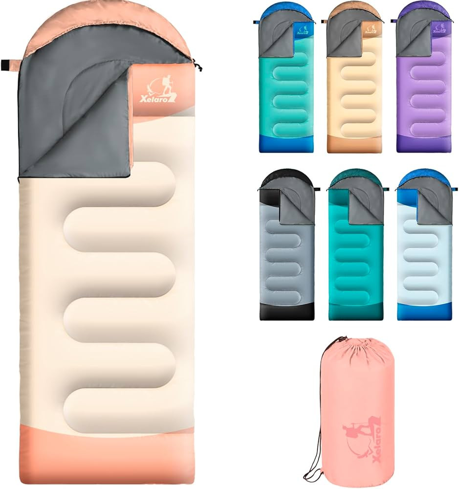 Sleeping Bags for Adults Kids - 3 Season Cold&Warm Weather Waterproof Camping Sleeping Bags - Lig... | Amazon (US)