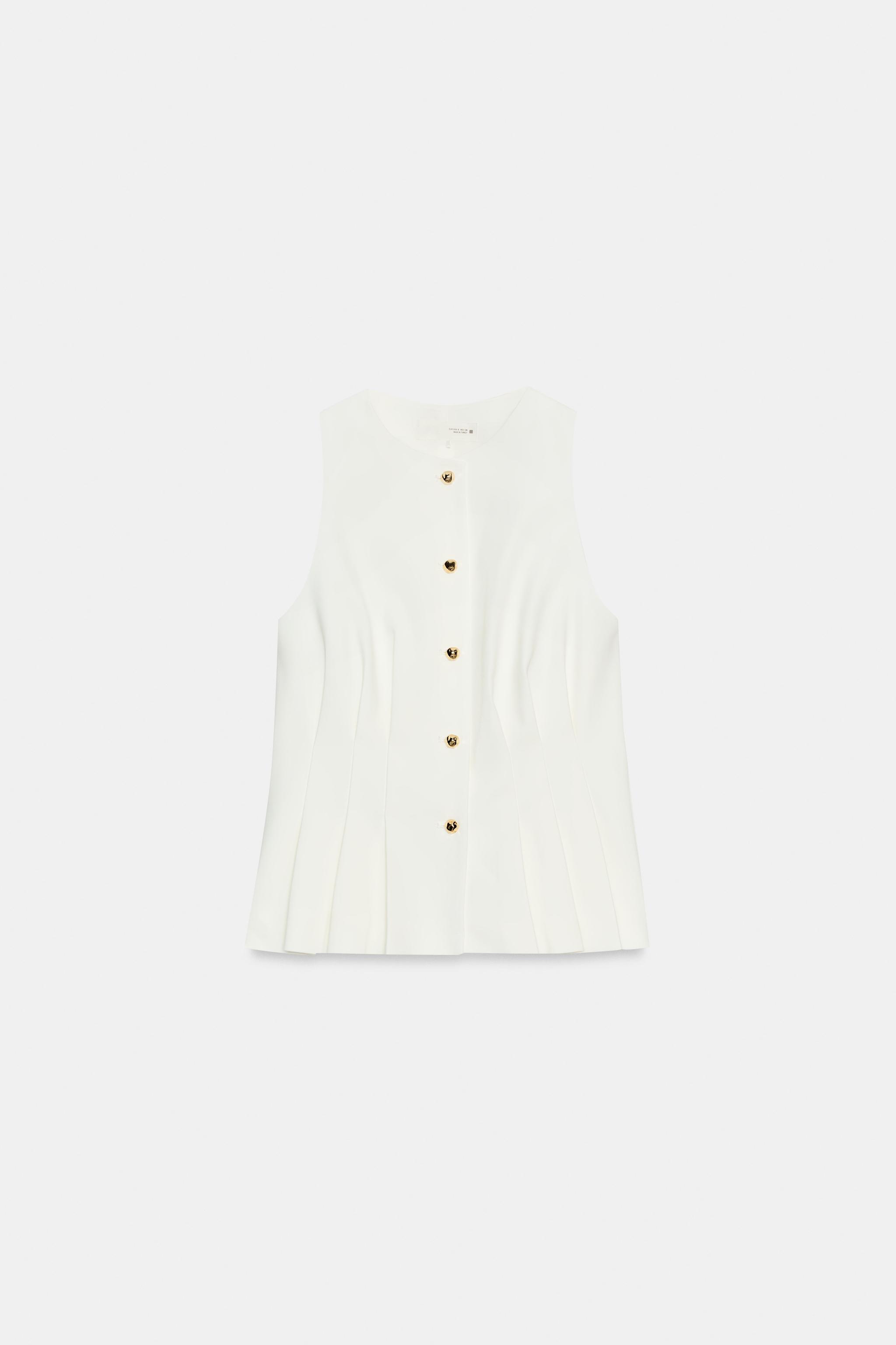 FITTED PEPLUM WAISTCOAT | Zara UK