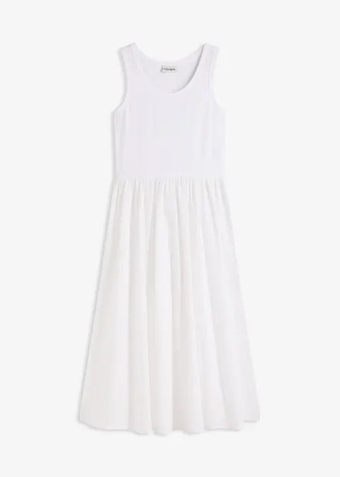 Jerseykleid im Materialmix | Bonprix DE