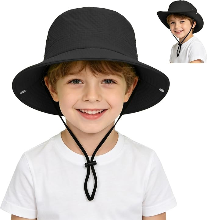 Outdoor Kids Sun Hat UPF 50+ Sun Protection Foldable Bucket Hat Breathable Summer Beach Fishing S... | Amazon (US)