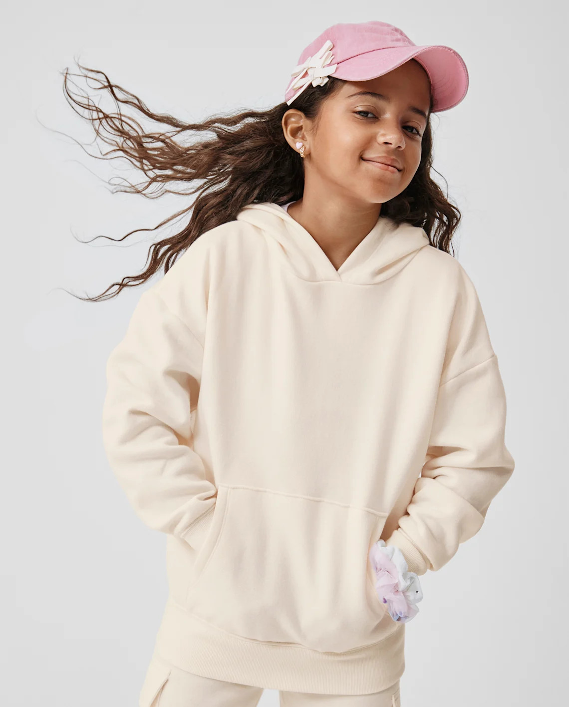 Kids Garment Dyed Premium Fleece Hoodie - white | The Children's Place