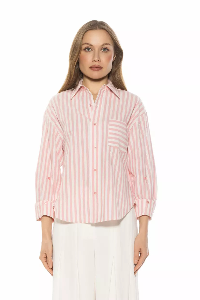 Tammi Boyfriend Oversized Shirt | Belk