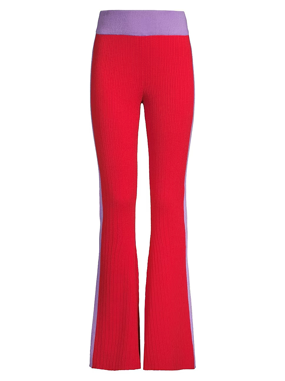Flared Colorblocked Wool Pants | Saks Fifth Avenue