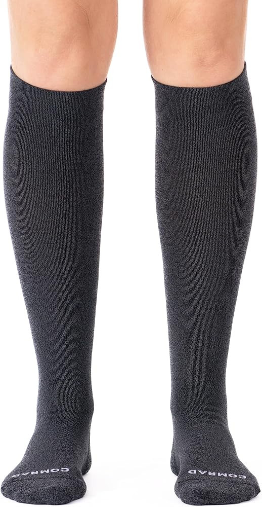 Comrad Nylon Knee High Socks - 15-20mmHg Graduated Compression Socks - Soft & Breathable Support ... | Amazon (US)