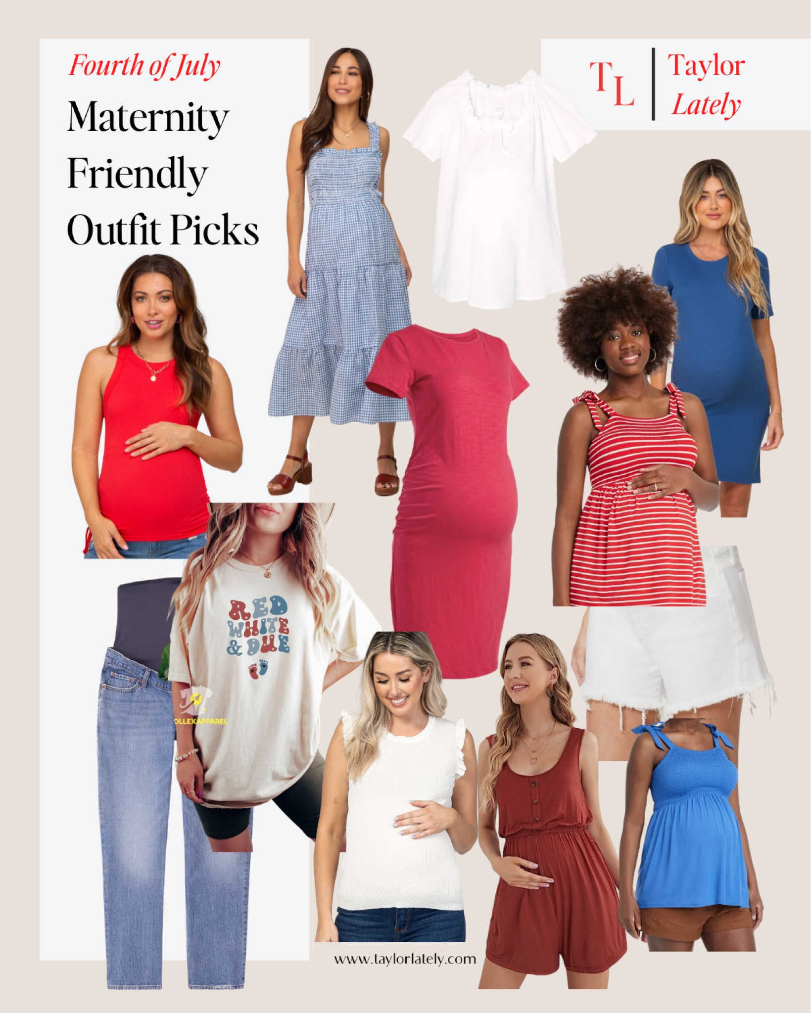 FOURTH OF JULY MATERNITY PICKS!! 

#LTKSeasonal #LTKunder100 #LTKstyletip