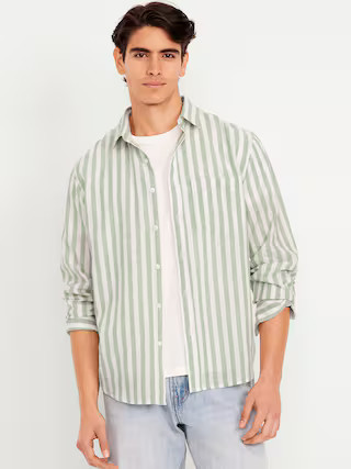 Relaxed Fit Linen-Blend Shirt | Old Navy (US)