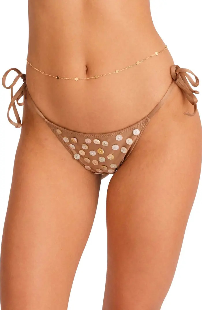 Eve Buttons Tie Side Bikini Bottoms | Nordstrom