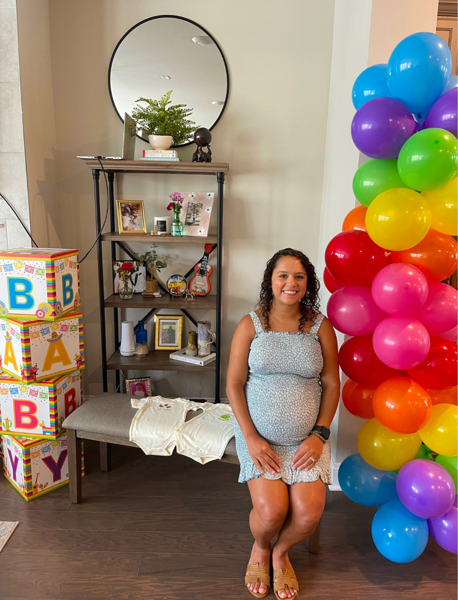 Another baby shower dress that I absolutely loved! It looks like the one I'm wearing is discontinued so here are some similar styles!

#LTKsalealert #LTKbaby #LTKbump