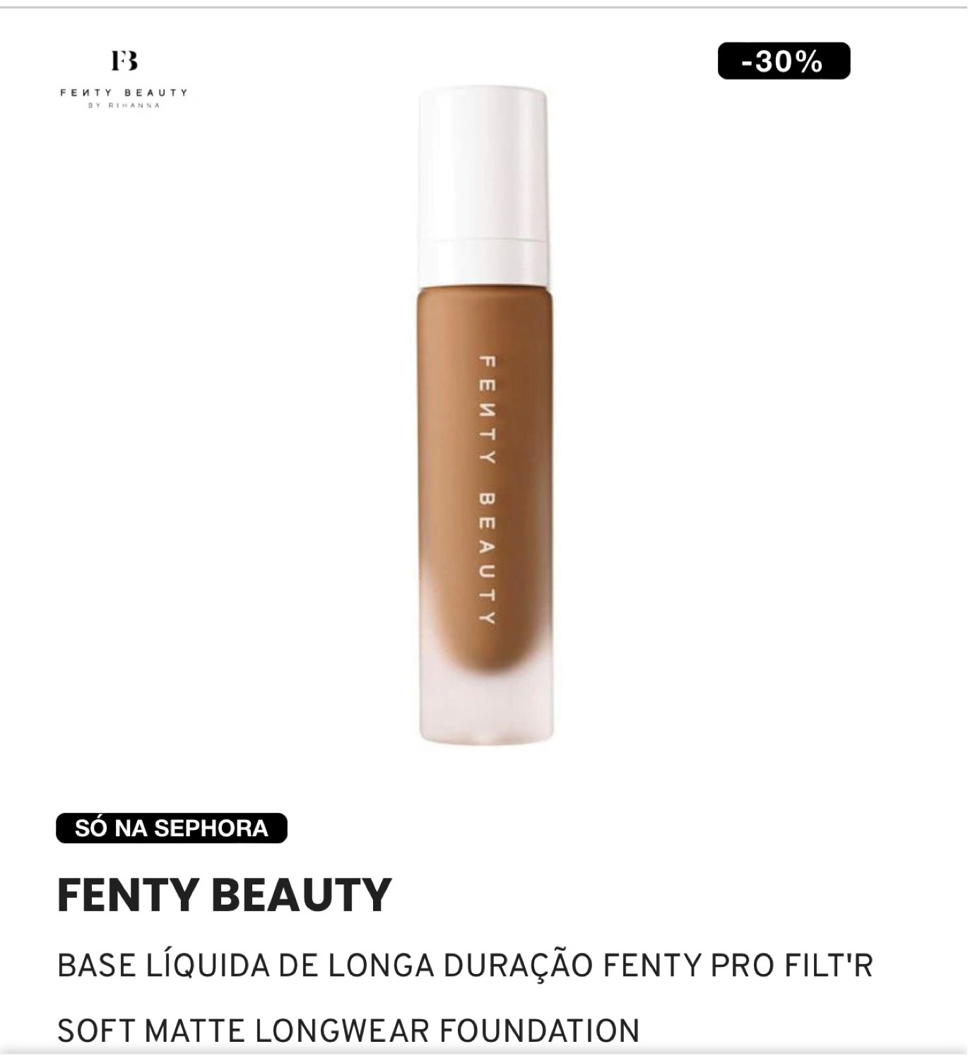 Uma base matte suave de longa duração com cobertura média a alta, que possibilita construir camadas, em uma variedade sem limites de 50 tonalidades.

Esta base leve como o ar e de longa duração confere à pele um acabamento sem brilho super suave e que disfarça a aparência dos poros.

A fórmula oil-free tem uma tecnologia resistente ao suor e à umidade que não obstrui os poros

#LTKbeauty #LTKFind #LTKSale