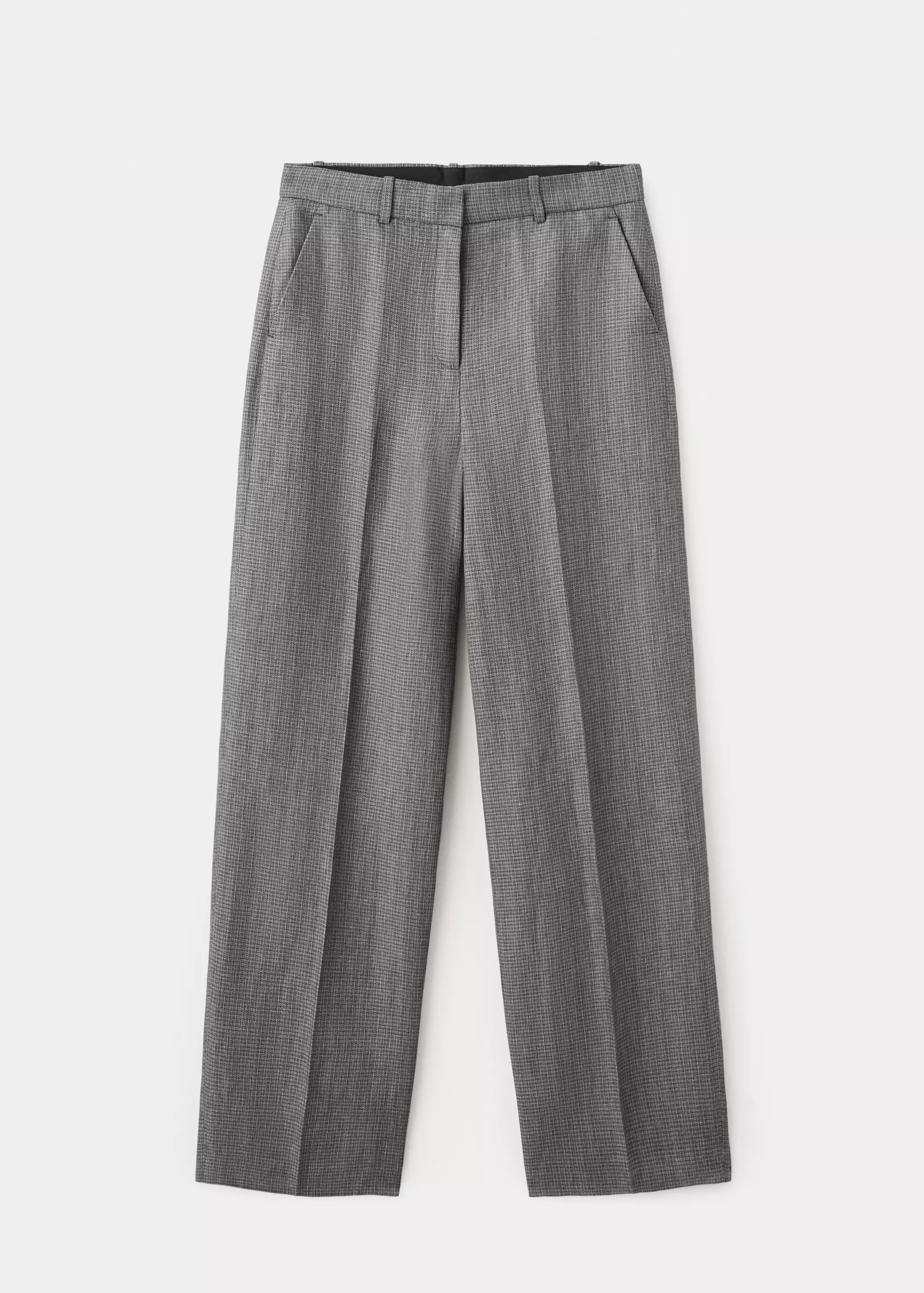 Straight-fit linen-blend suit pants | Mango (US/MX/AU)