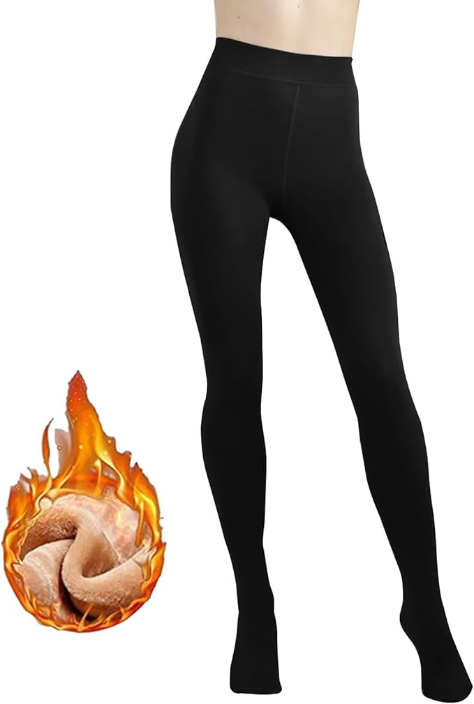 G&Y Fleece Lined Tights for Women -200D Therma Leggings Opaque Warm Winter Pantyhose | Amazon (US)