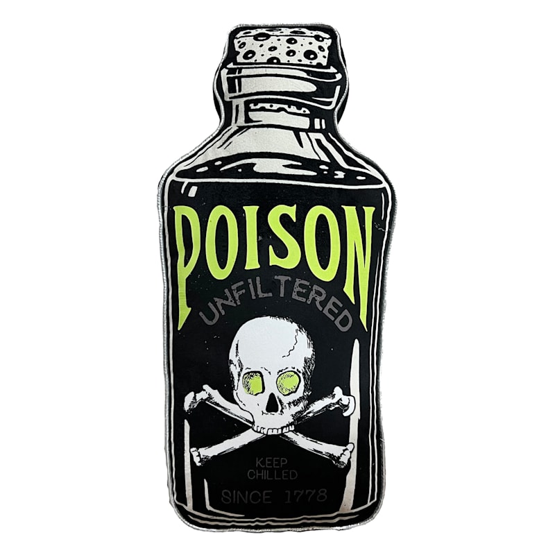 Poison Bottle Throw Pillow, 22" | At Home