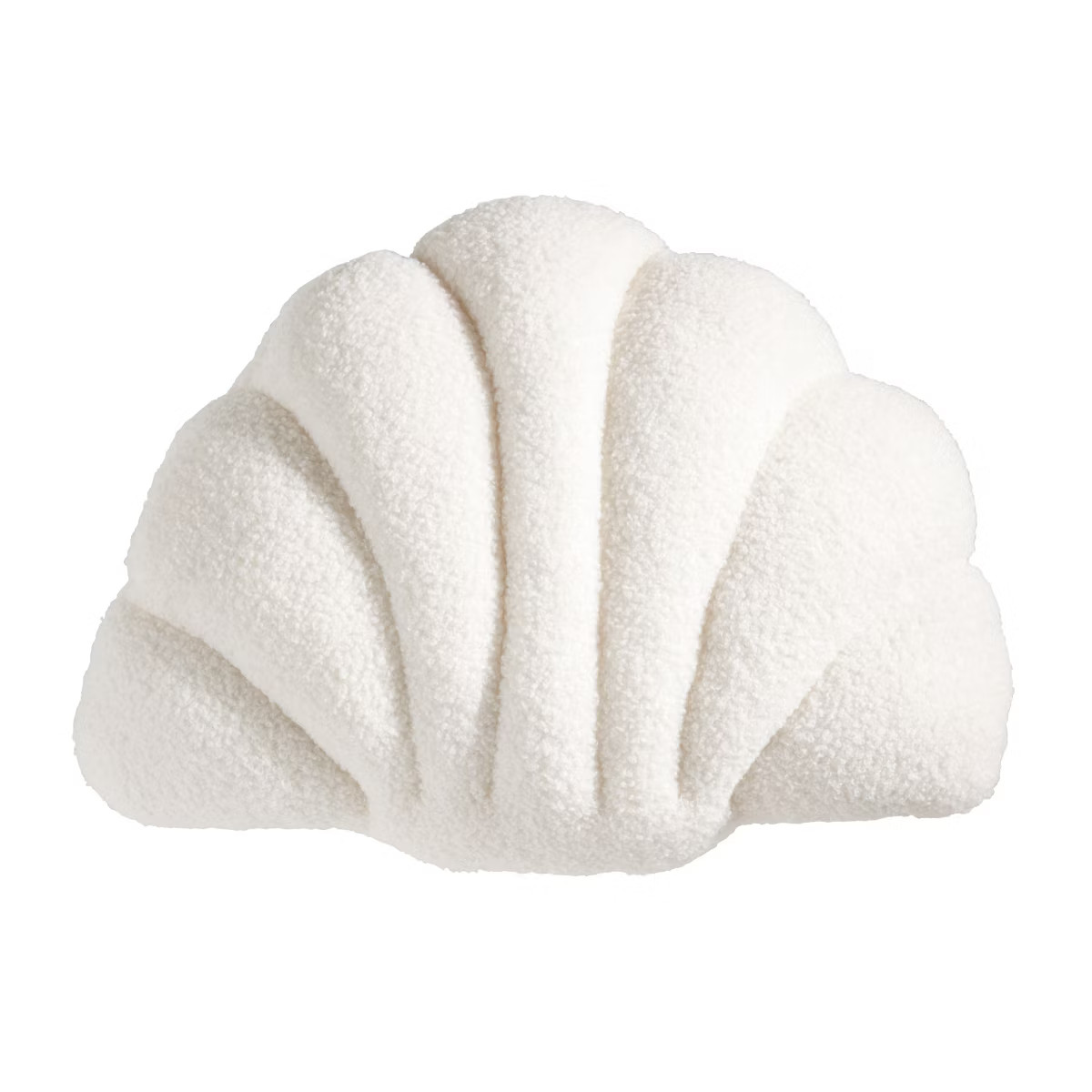 Saro Lifestyle Seashell Shorescape Poly Filled Throw Pillow, White, 13"x17" | Target