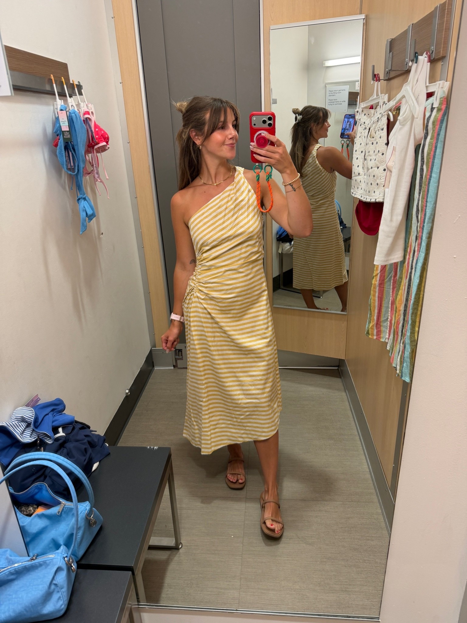 I’m in love with this target dress!
I’m in a 4 but needed a size down as it was a bit big in the chest/waist
