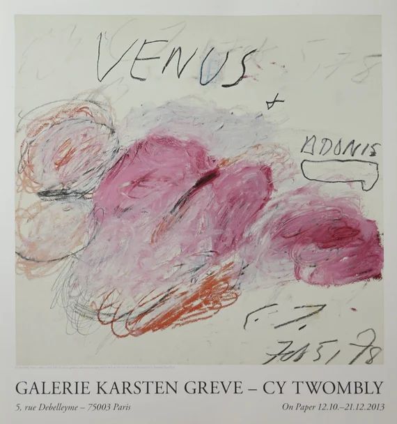 Cy Twombly Exhibition Poster  Venus  Museum Artist  Art | Etsy | Etsy (US)