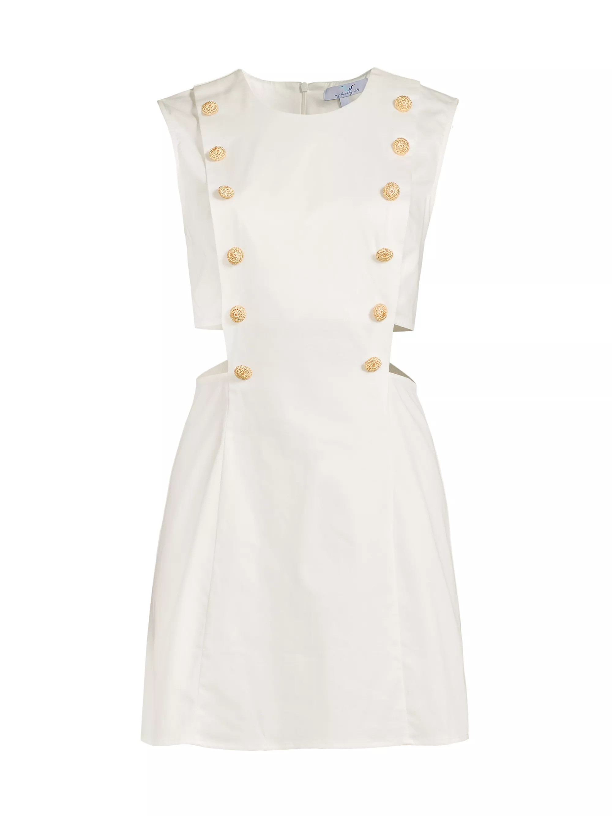 Marin Stretch-Cotton Cut-Out Minidress | Saks Fifth Avenue