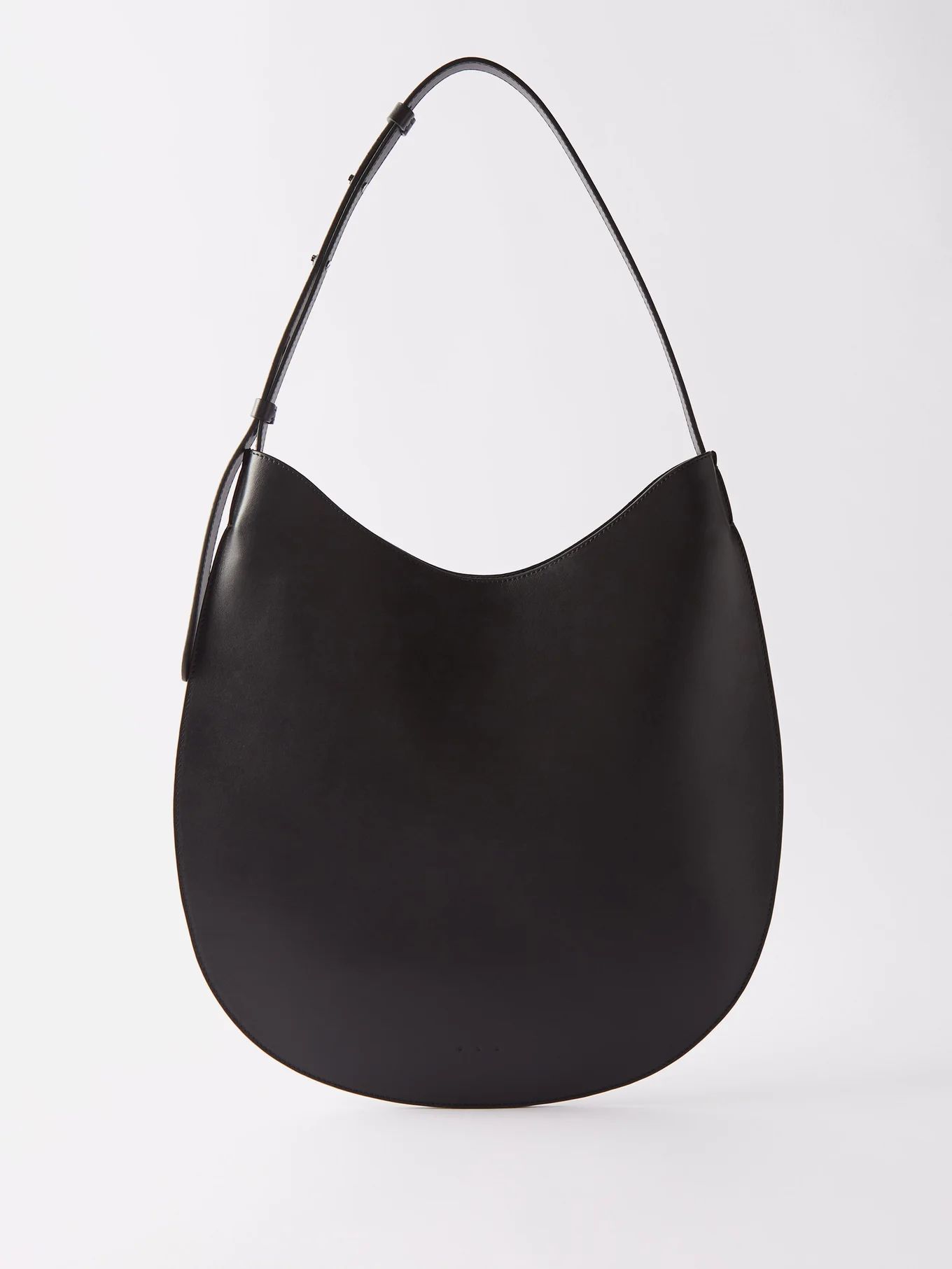 Medium leather shoulder bag | Matches (UK)